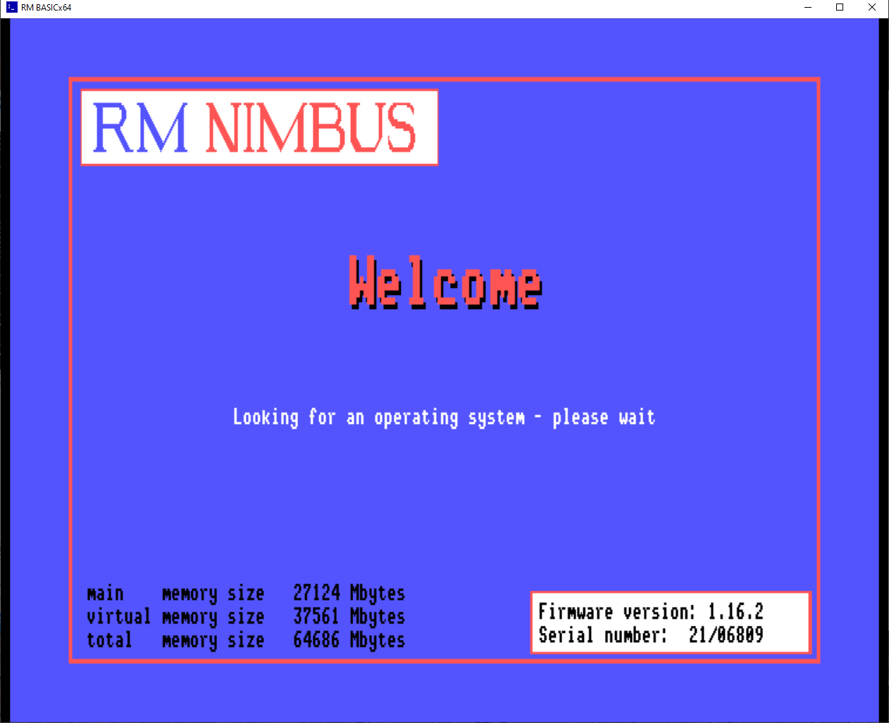 The Nimbus-esque welcome screen